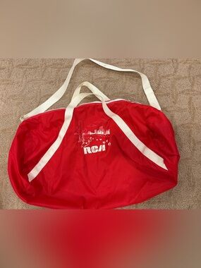 Vintage RCA Promotional Duffel Gym Bag Red White Retro Logo